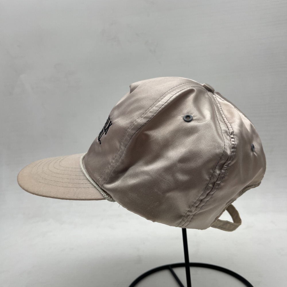 Vintage Unique Silky Boardwalk And Baseball Nylon Adjustable Hat Statement Piece - Picture 3 of 9